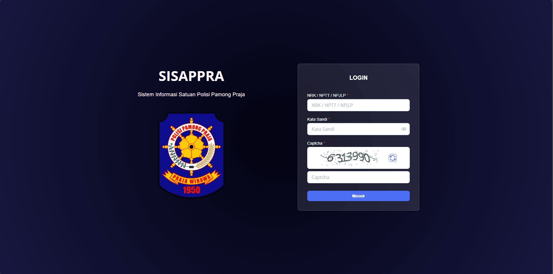 SISAPPRA Satpol PP DKI Jakarta
